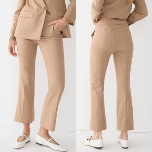J Crew 2022 Nova Fides Tan Fall Flare Trousers